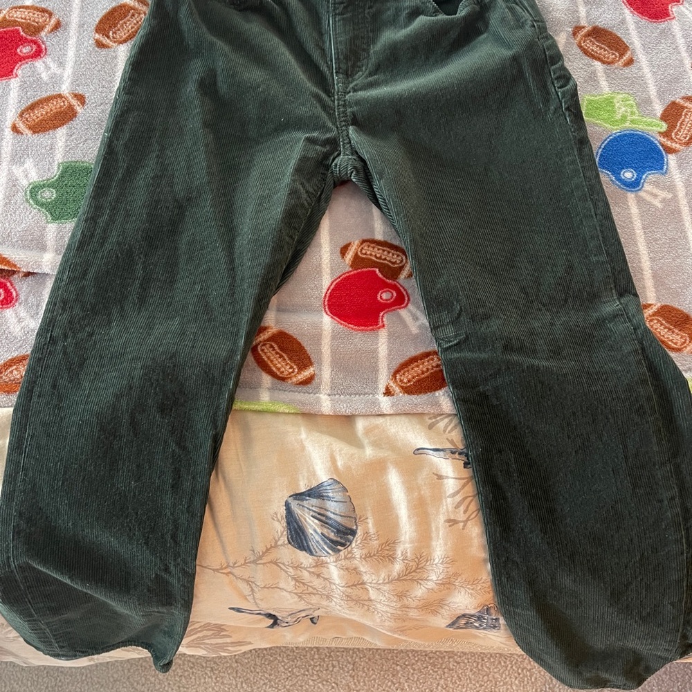 Kids Green Corduroy Pants